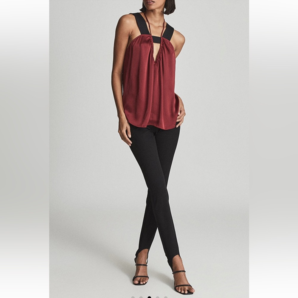 Reiss Lauren Strap Detail Satin Camisole